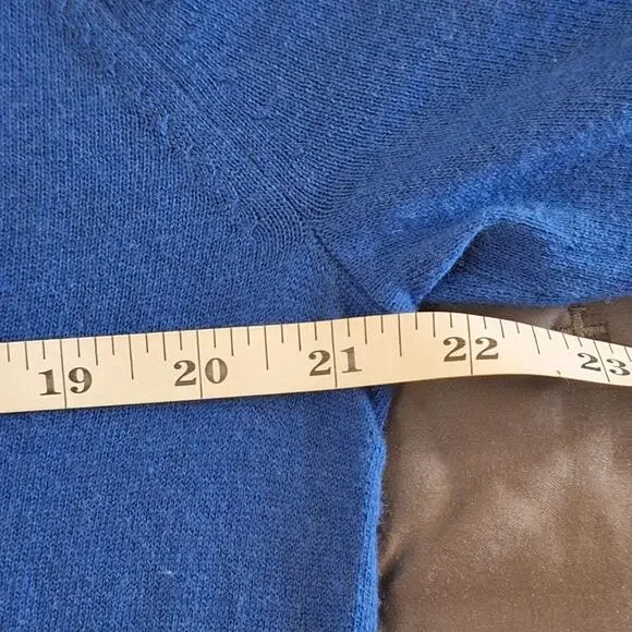 J. Jill Sweater Women's Medium V-Neck Lightweight Cotton Blend Classic Preppy - Picture 4 of 7